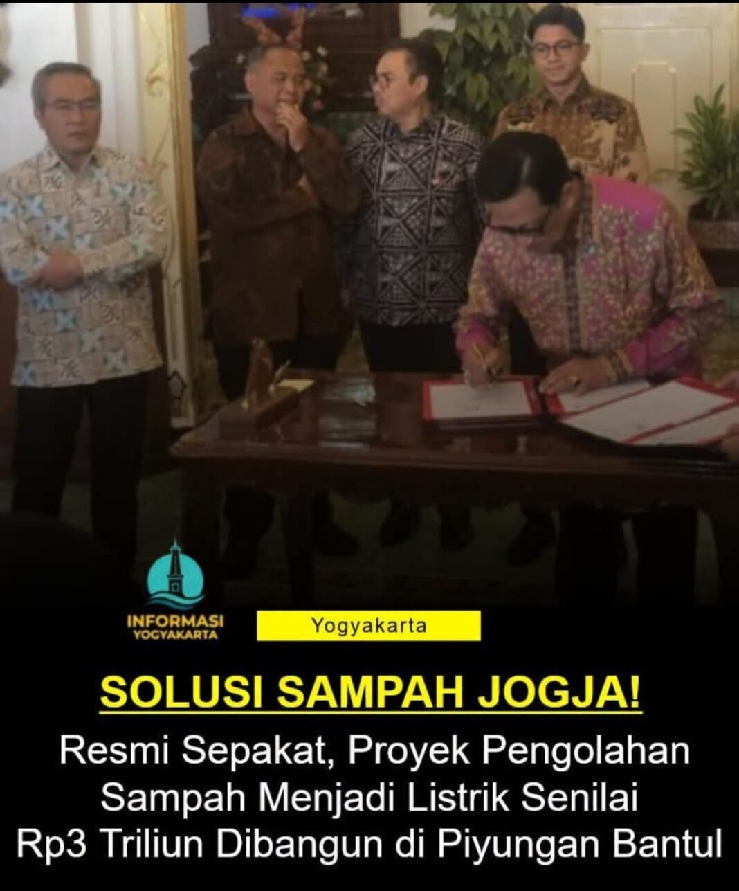 pengolahan sampah Menjadi Energi Listrik senilai 3Triyun Resmi dibangun dipiyungan Bantul
