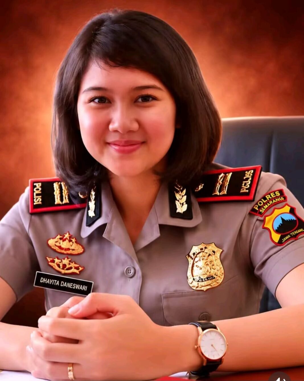 Kapolsek Candisari Semarang Dipimpin IPTU Dhayita yang baru Usia 23 tahun