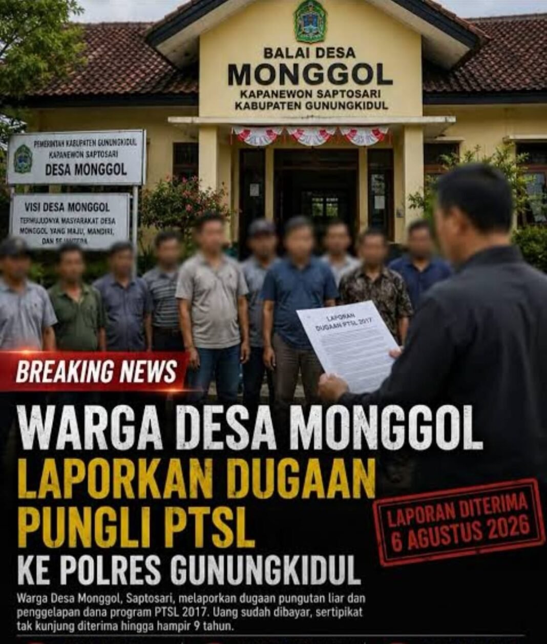 PTSL MONGGOL BUNTU HAMPIR 9 TAHUN