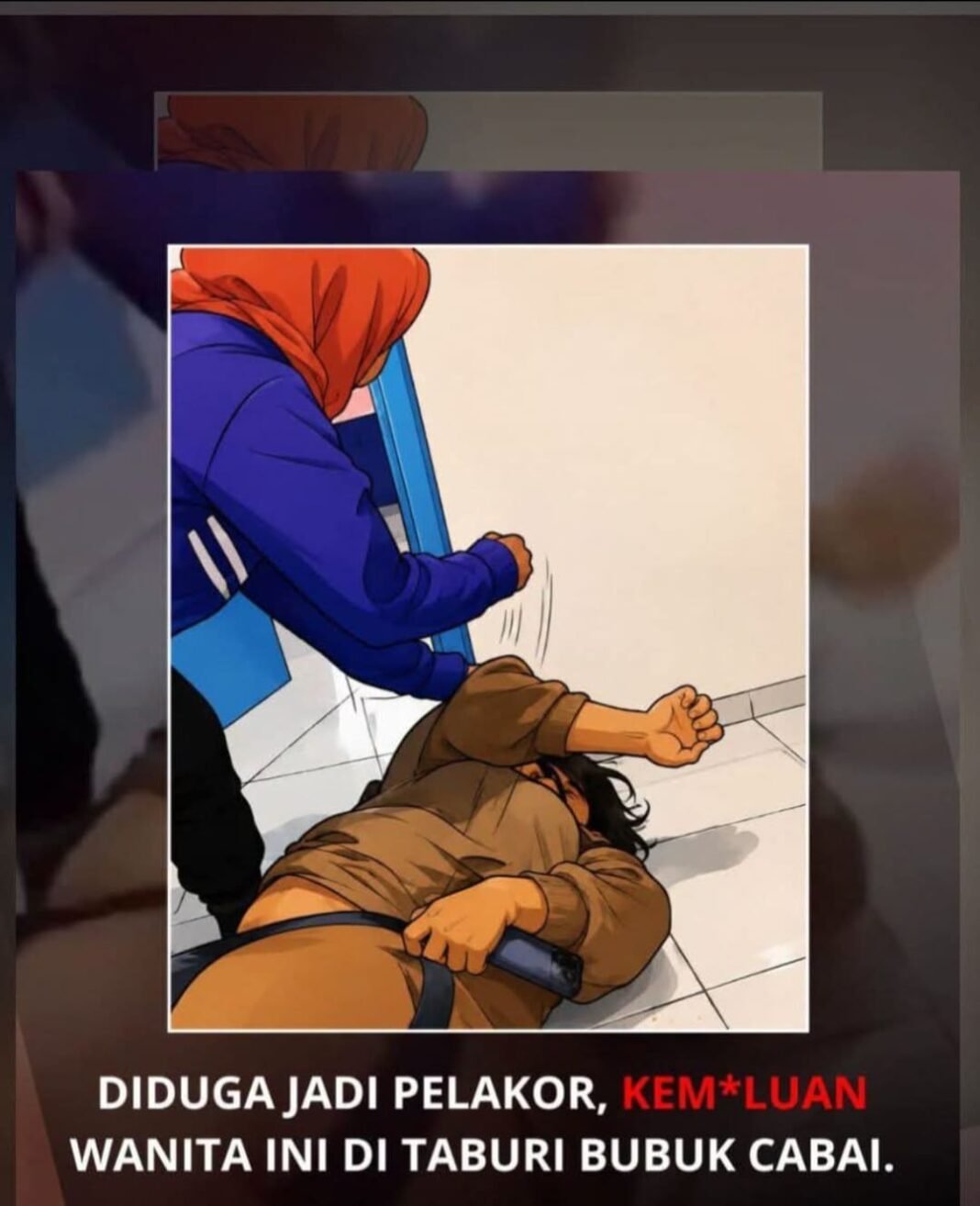 Kemaluan perempuan ditaburi bubuk cabe,diduga Pelakor