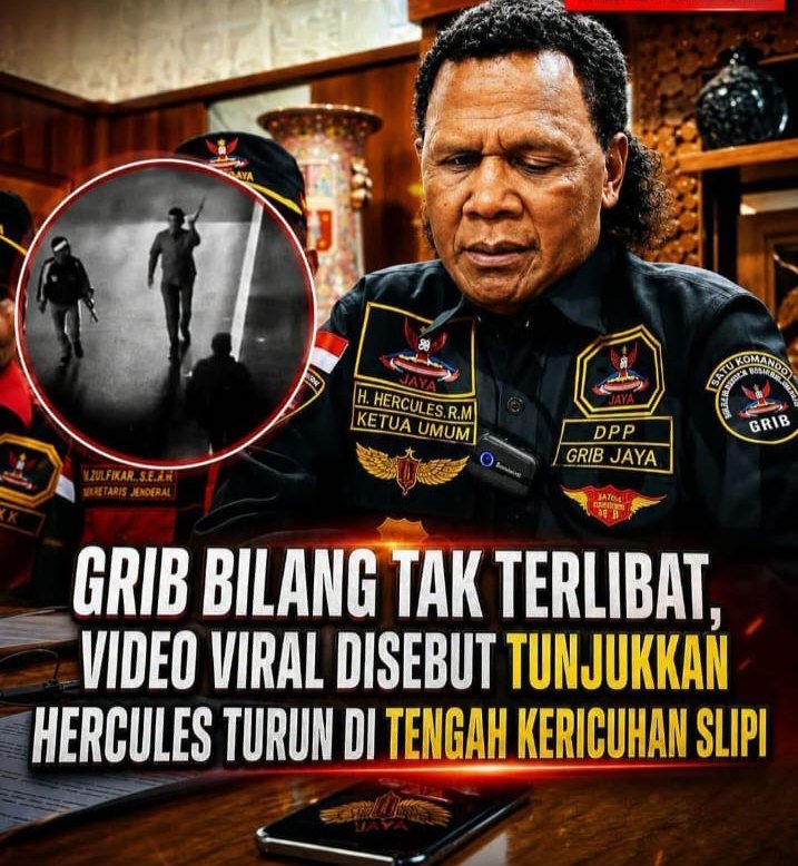 GRIB Jaya Bantah Terlibat Kerusuhan, Video Viral Disebut Tunjukkan Hercules Turun di Tengah Kericuhan Slipi