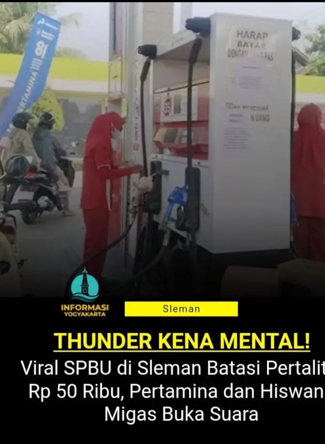 SPBU Di Sleman Batasi Pembelian Pertalid,Ketua Hiswana Migas DIY angkat Bicara