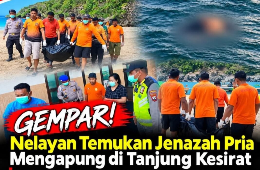 Nelayan Temukan Jenazah Pria Mengapung di Tanjung Kesirat